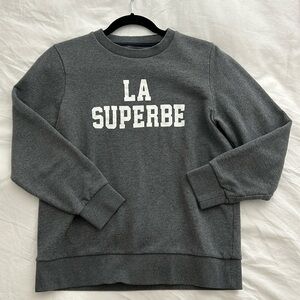 Sezanne x Madewell Gray "LA SUPERBE" Crewneck Sweatshirt